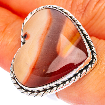 Large Mookaite Ring Size 7 (925 Sterling Silver) R144520