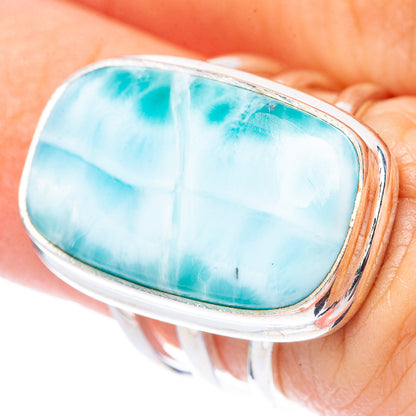 Larimar Ring Size 5.75 (925 Sterling Silver) R1743