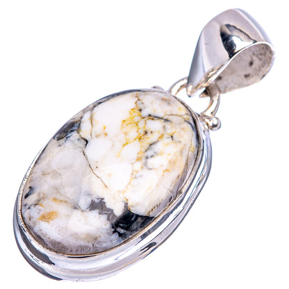 Wild Buffalo Turquoise Pendant 1 1/4" (.925 Sterling Silver)