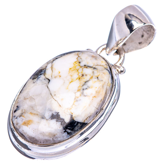 Oval white stone pendant with bail, .925 sterling silver bezel