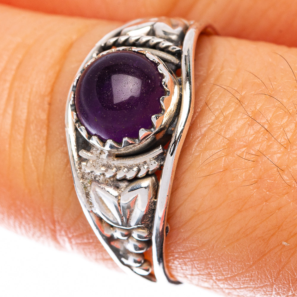 Amethyst Dainty Ring Size 8.25 (925 Sterling Silver) R145001