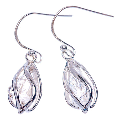 Herkimer Diamond Earrings 1 1/4" (925 Sterling Silver) E433380