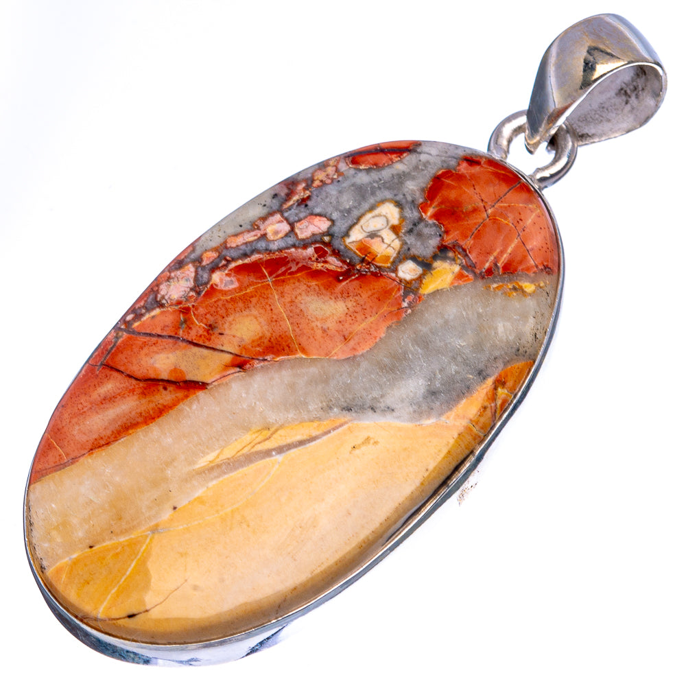 Maligano Jasper Pendant 1 7/8" (925 Sterling Silver) P43294