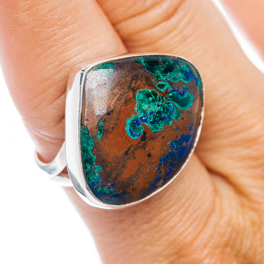 Premium Azurite Ring Size 9.5 (.925 Sterling Silver)