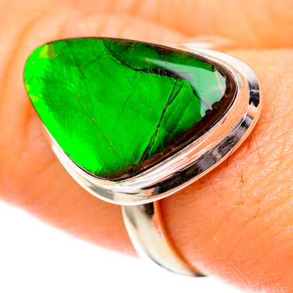Canadian Ammolite Ring Size 7.25 (925 Sterling Silver) RING139821