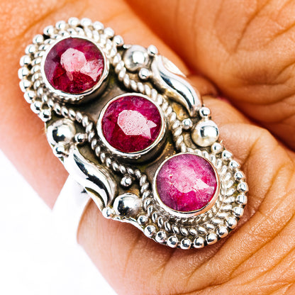 Ruby Ring Size 6.5 (.925 Sterling Silver)