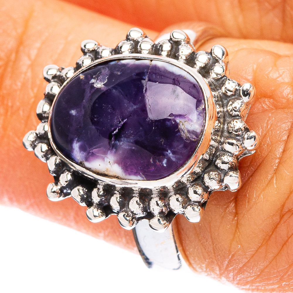 Mexican Purple Opal (Morado) Ring Size 6 (925 Sterling Silver) R5083