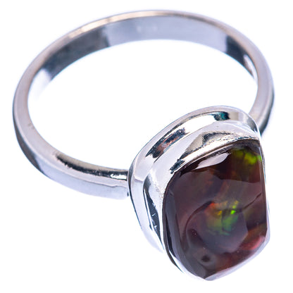 Rare Mexican Fire Agate Ring Size 6.5 (925 Sterling Silver) R145590