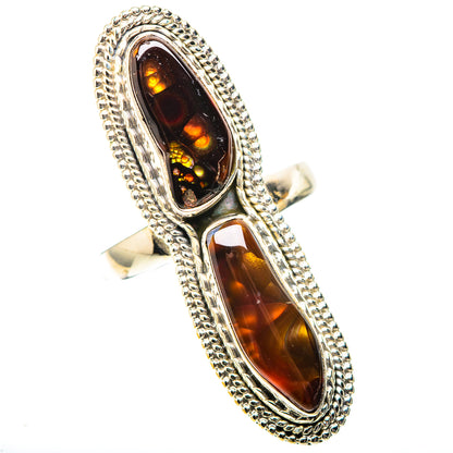 Large Mexican Fire Agate Ring Size 9.75 (925 Sterling Silver) RING138914