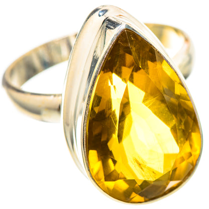 Faceted Citrine 925 Sterling Silver Ring Size 10.75 (925 Sterling Silver) RING139368