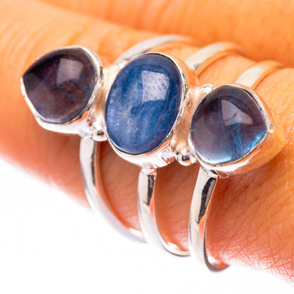 Kyanite, Blue Fluorite Ring Size 9 (925 Sterling Silver) R140606