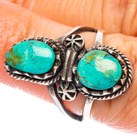 Rare Arizona Turquoise Ring Size 6 (925 Sterling Silver) R4576
