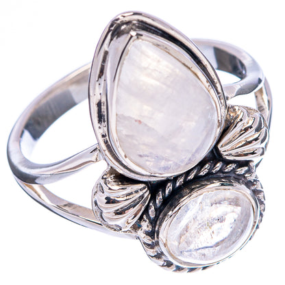 Premium Rainbow Moonstone Ring Size 8.75 (.925 Sterling Silver)