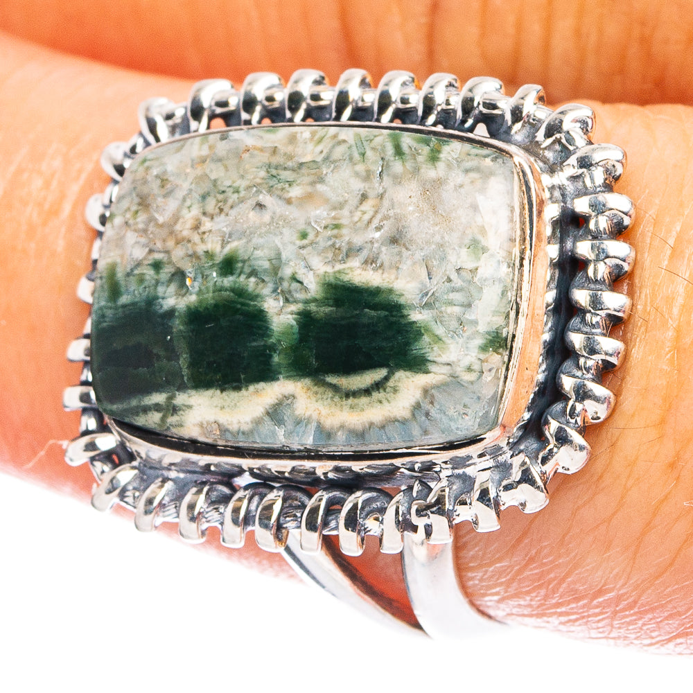 Ocean Jasper 925 Sterling Silver Ring Size 7.5 (925 Sterling Silver) R6143