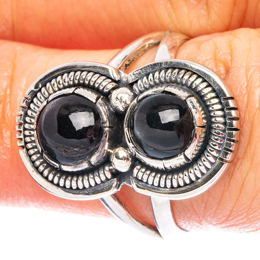 Black Star 925 Sterling Silver Ring Size 6.5 (925 Sterling Silver) R6264
