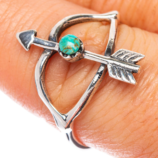 Rare Arizona Turquoise Arrow Ring Size 8.5 (925 Sterling Silver) R1542