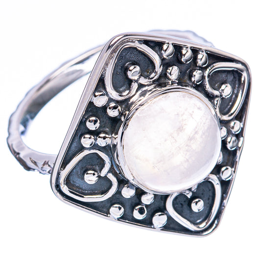 Premium Rainbow Moonstone 925 Sterling Silver Ring Size 7.75 Ana Co R3490
