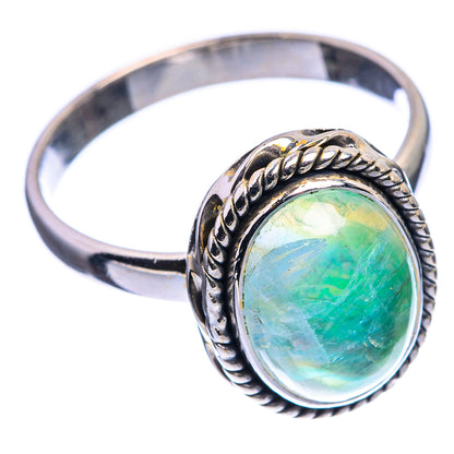 Green Moonstone Ring Size 11 (925 Sterling Silver) R142438