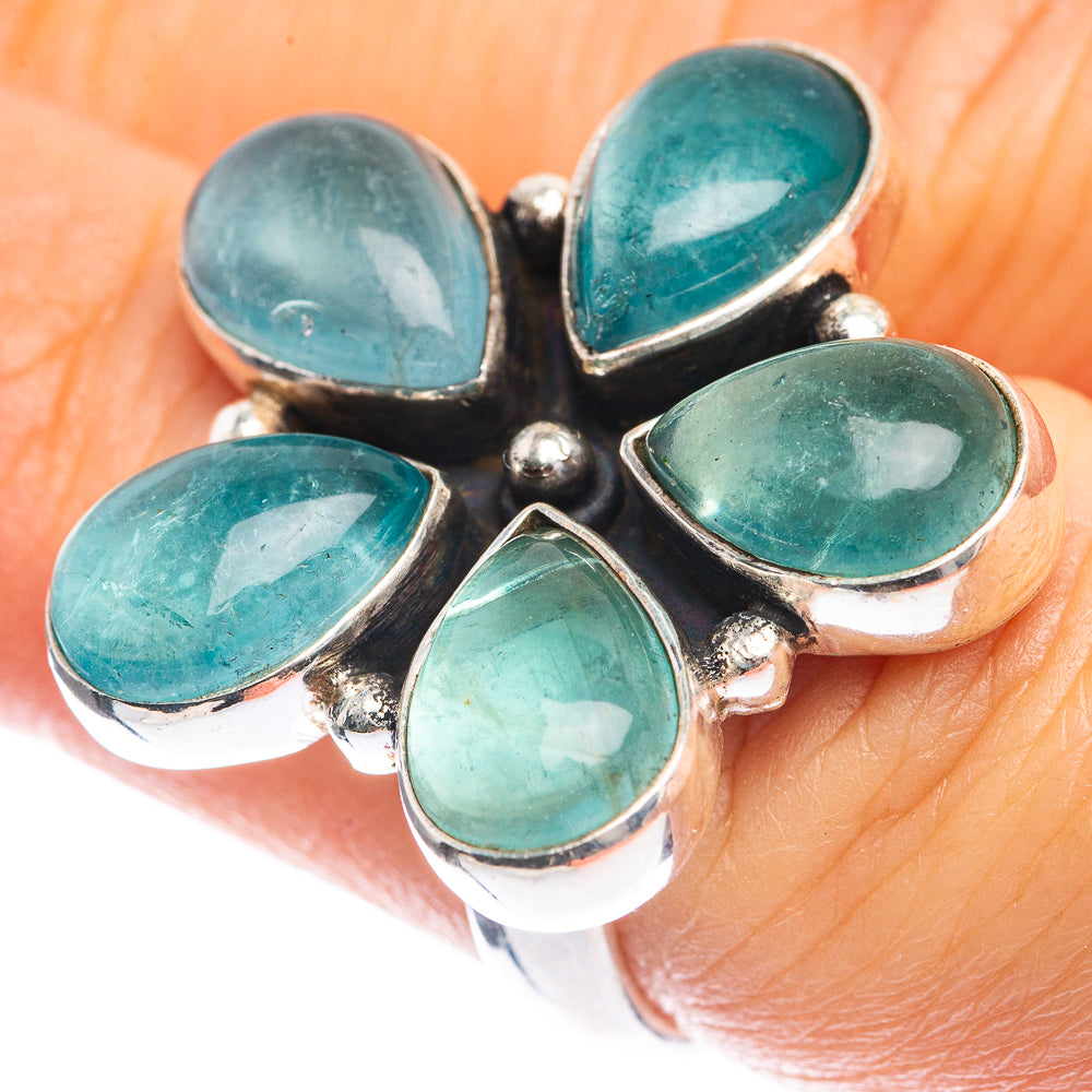 Blue Fluorite Ring Size 6 (925 Sterling Silver) RING143400
