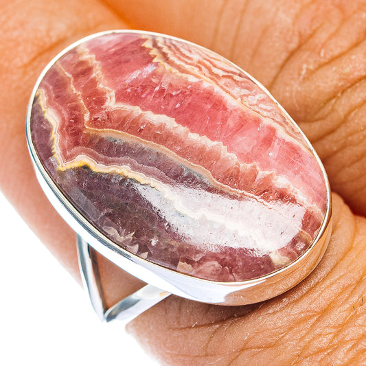 Premium Rhodochrosite Ring Size 8 (.925 Sterling Silver)