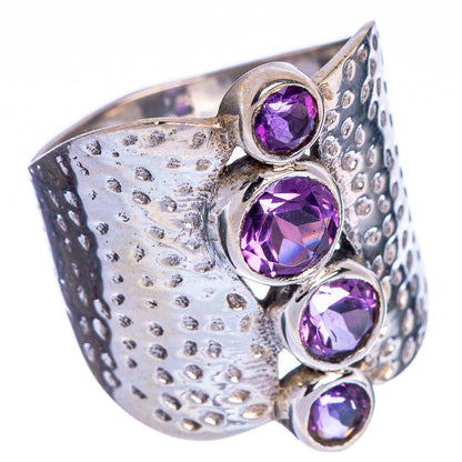 Faceted Amethyst Ring Size 8.75 (925 Sterling Silver) R147246