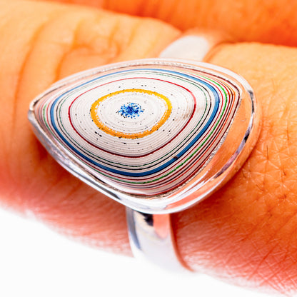 Fordite Ring Size 8 (925 Sterling Silver) R142089