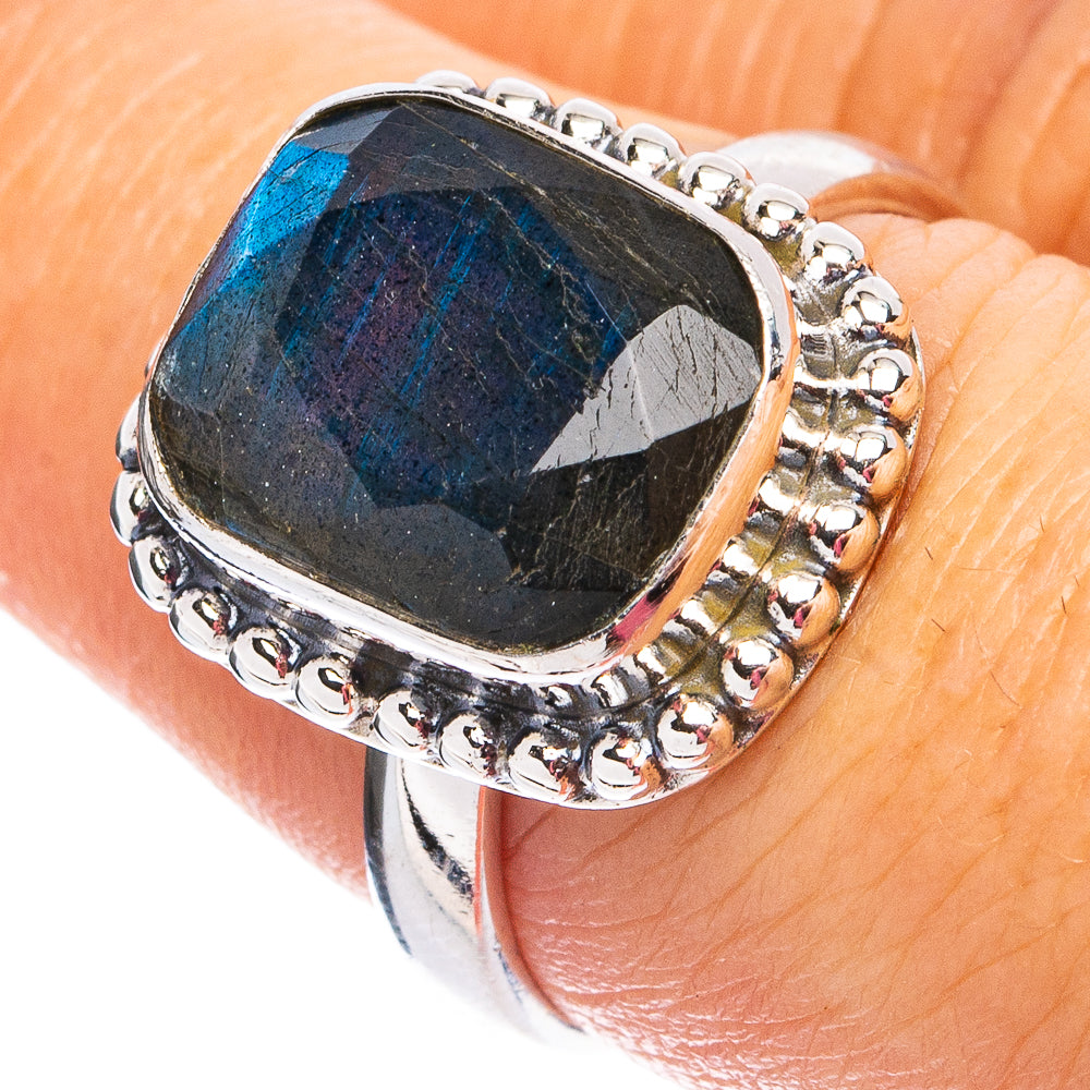 Labradorite Ring Size 7.75 (.925 Sterling Silver)