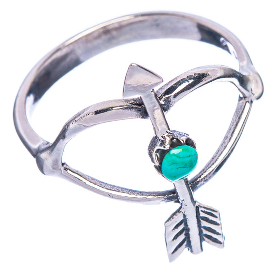 Rare  Arizona Turquoise Arrow Ring Size 7.75 (925 Sterling Silver) R147124