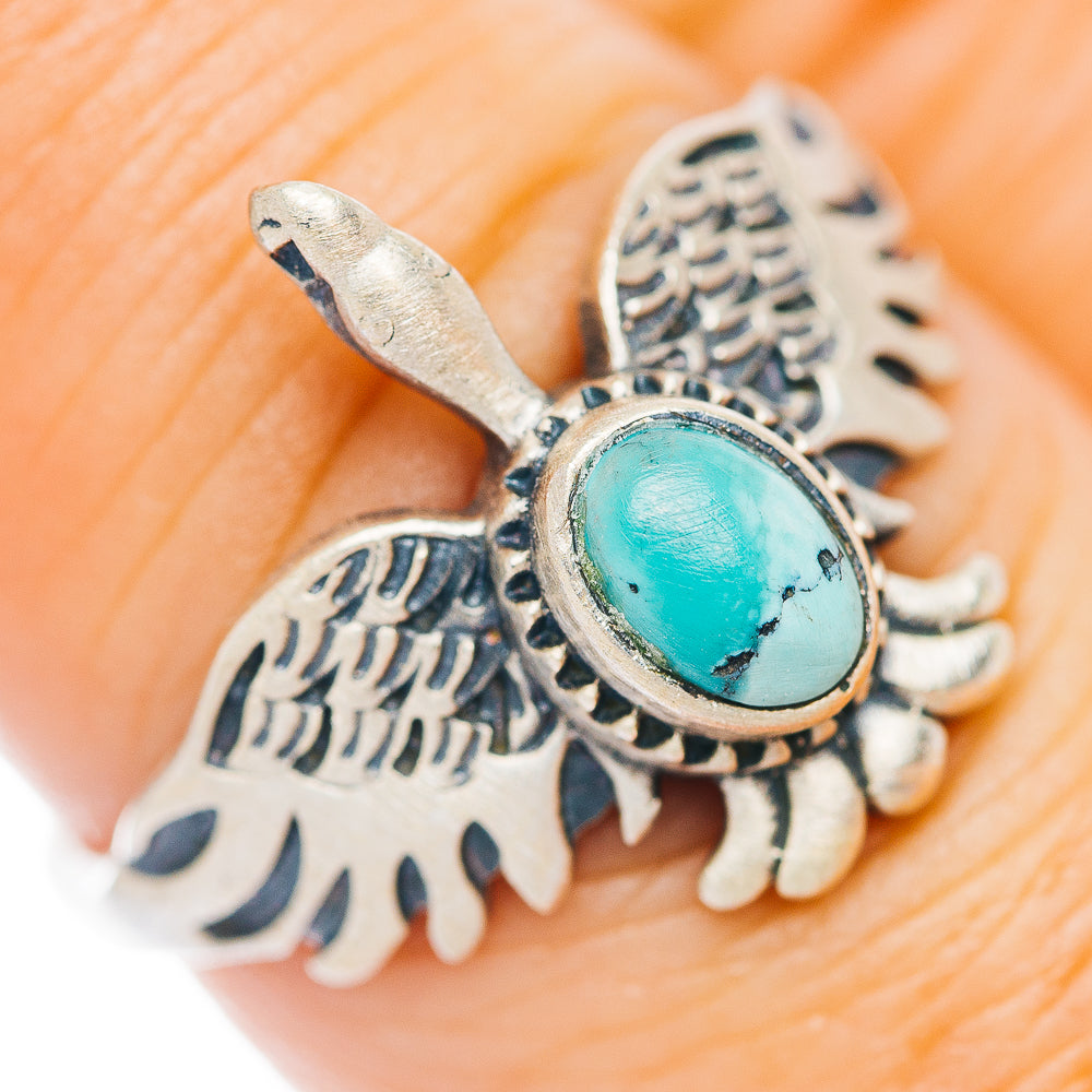 Mojave Turquoise Bird Ring Size 8 (.925 Sterling Silver)