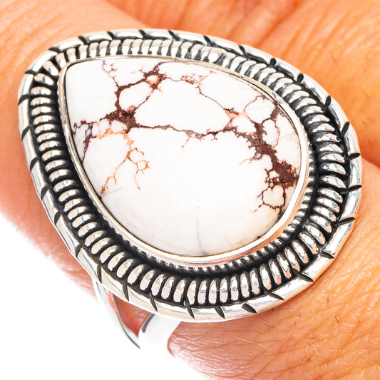 Wild Horse Jasper Ring Size 8 (925 Sterling Silver) R7090