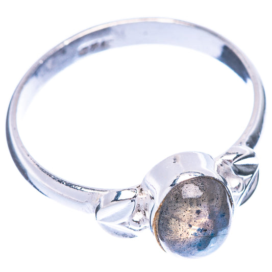 Labradorite Ring Size 8 (925 Sterling Silver) R5586