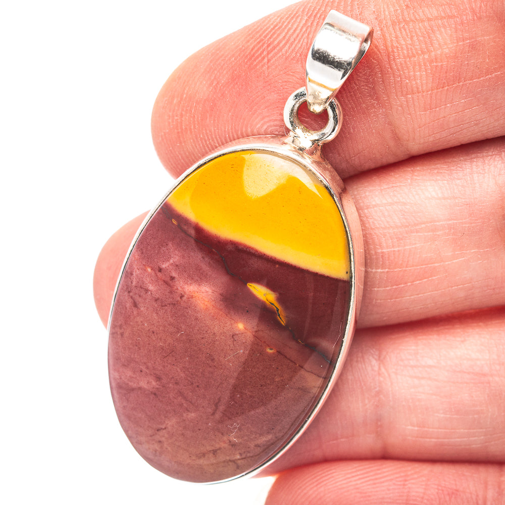 Mookaite Pendant 1 3/4" (.925 Sterling Silver)