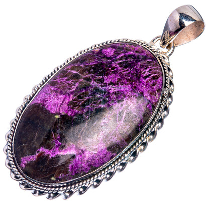 Stichtite 925 Sterling Silver Pendant 2 1/8"