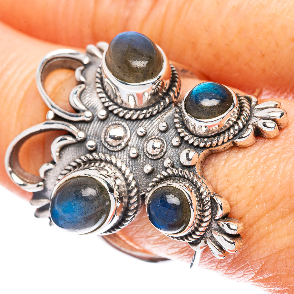Labradorite Butterfly Ring Size 8.25 (925 Sterling Silver) R2997