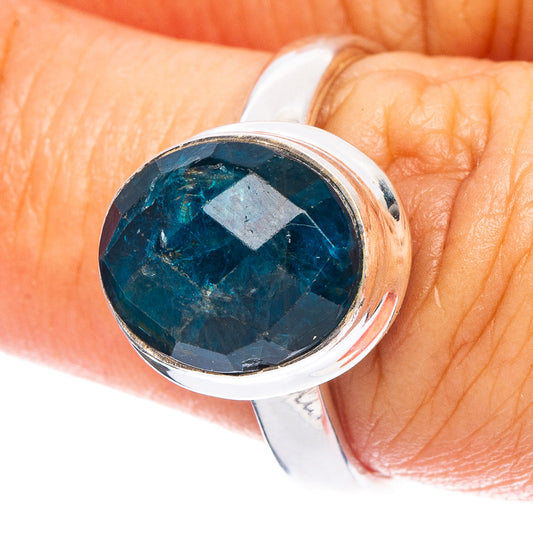 Rare Apatite Ring Size 8 (925 Sterling Silver) R6808