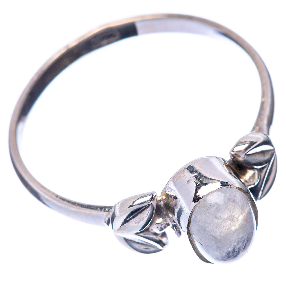 Rainbow Moonstone Dainty Ring Size 7 (925 Sterling Silver) R145283
