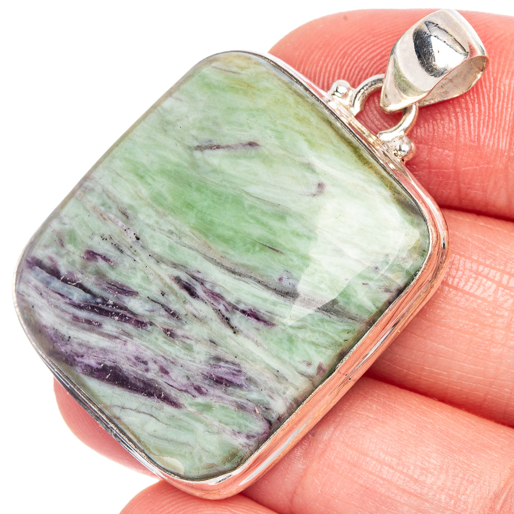 Kammererite Pendant 1 5/8" (925 Sterling Silver) P40524