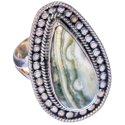 Large Ocean Jasper Ring Size 5.75 (925 Sterling Silver) R145317