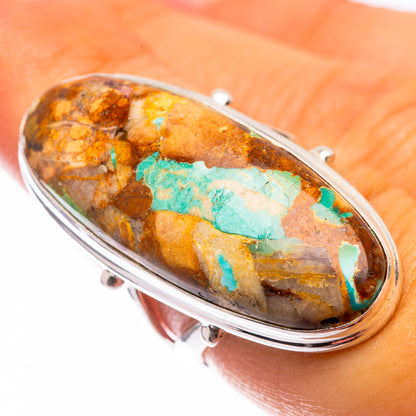 Large Kingman Mohave Turquoise Ring Size 6.5 (925 Sterling Silver) R141217