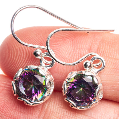 Mystic Topaz Dainty Earrings 1 1/8" (925 Sterling Silver) E432503