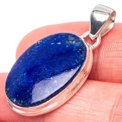 Lapis Lazuli Pendant 1 3/8" (925 Sterling Silver) P40891