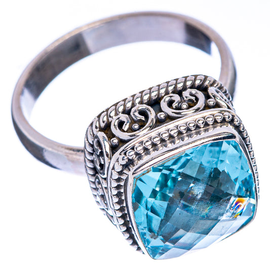 Blue Topaz Ring Size 8 (925 Sterling Silver) R144563