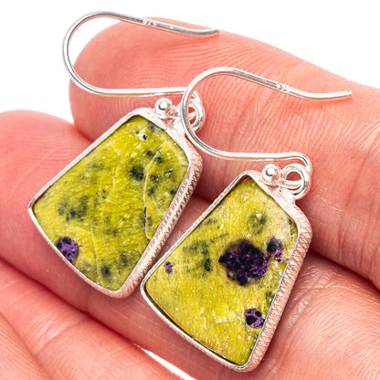 Atlantisite 925 Sterling Silver Earrings 1 1/4" (925 Sterling Silver) E1986