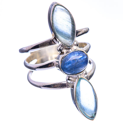 Kyanite, Aquamarine 925 Sterling Silver Ring Size 6.25