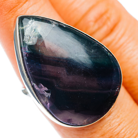 Multi-Fluorite Ring Size 7.75 (German Silver)