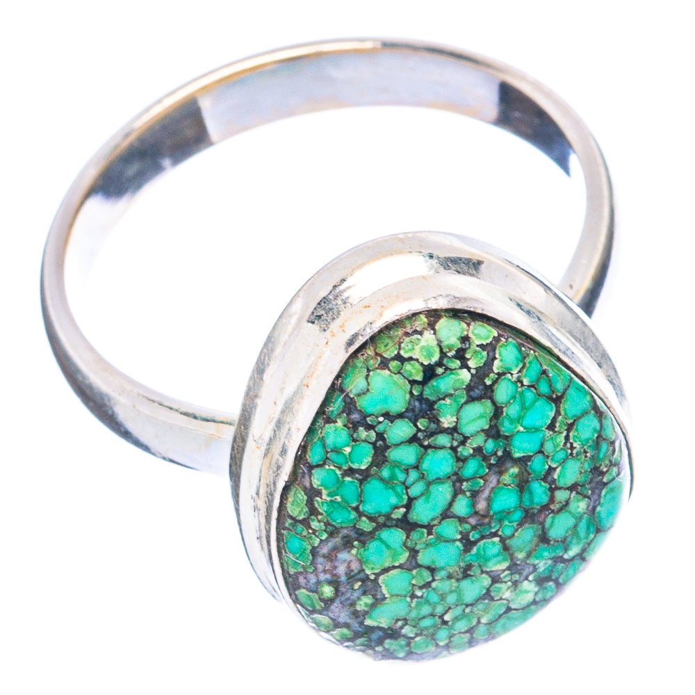 Rare Arizona Spiderweb Turquoise Ring Size 8 (925 Sterling Silver) R4762