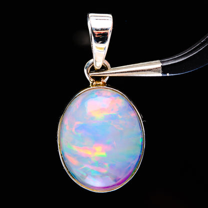 Premium Ethiopian Opal Pendant 1 1/8" (.925 Sterling Silver)