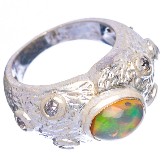 Rare Ethiopian Opal Ring Size 5.75 (925 Sterling Silver) R146044