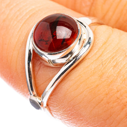 Baltic Amber Ring Size 7 (925 Sterling Silver) R142809