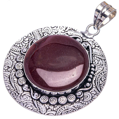 Goldstone Pendant 2 1/4" (German Silver)